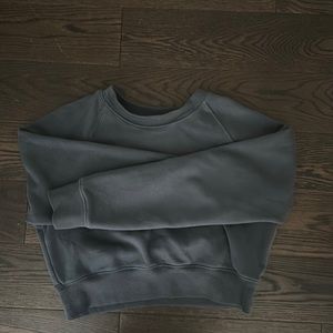 TNA boyfriend cozy fleece perfect crop sweater